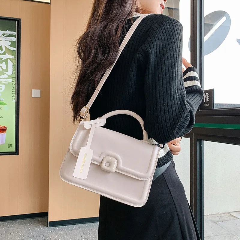 New Korean Version Popular Candy Color Fashion Crossbody Bag Women Versatile Handheld Small Square Bag Casual Shoulder Bag