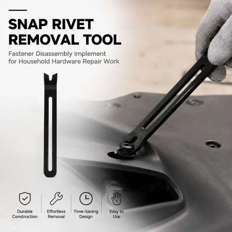 Snap Rivet Removal Tool Fastener Disassembly Implement for Household Hardware Repair Work
