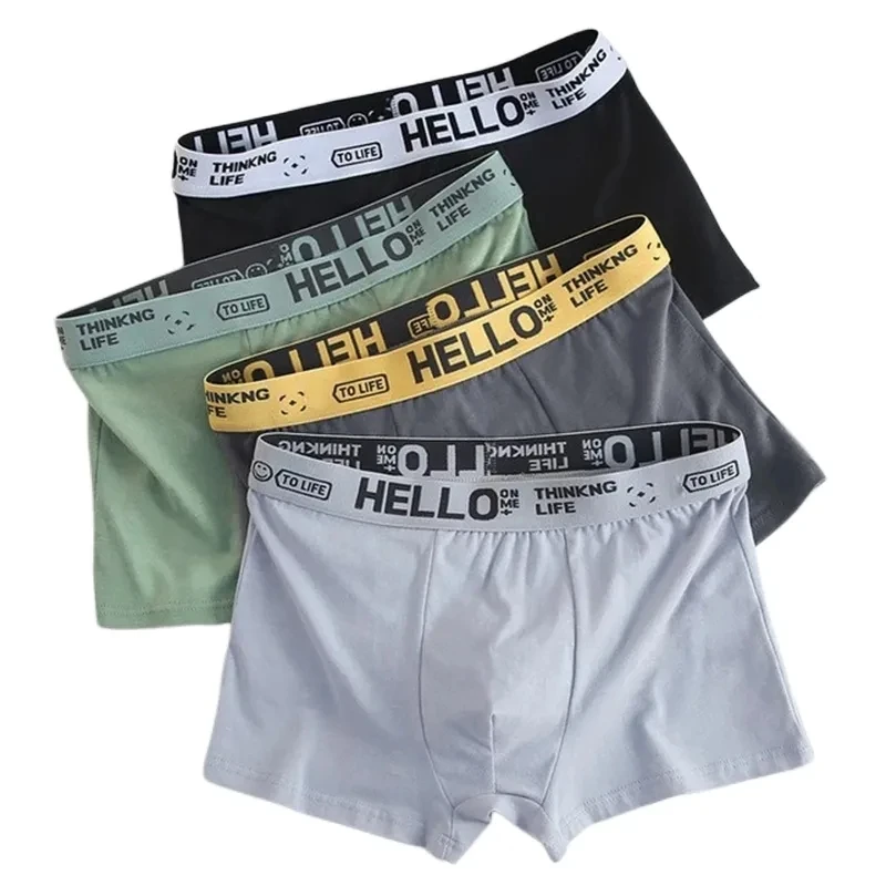 Boxers Men\'s Panties Underwear Comfortable Man Cotton Underpants Cuecas Calzoncillos Breathable Boxershorts Lot Plus Size L-4XL