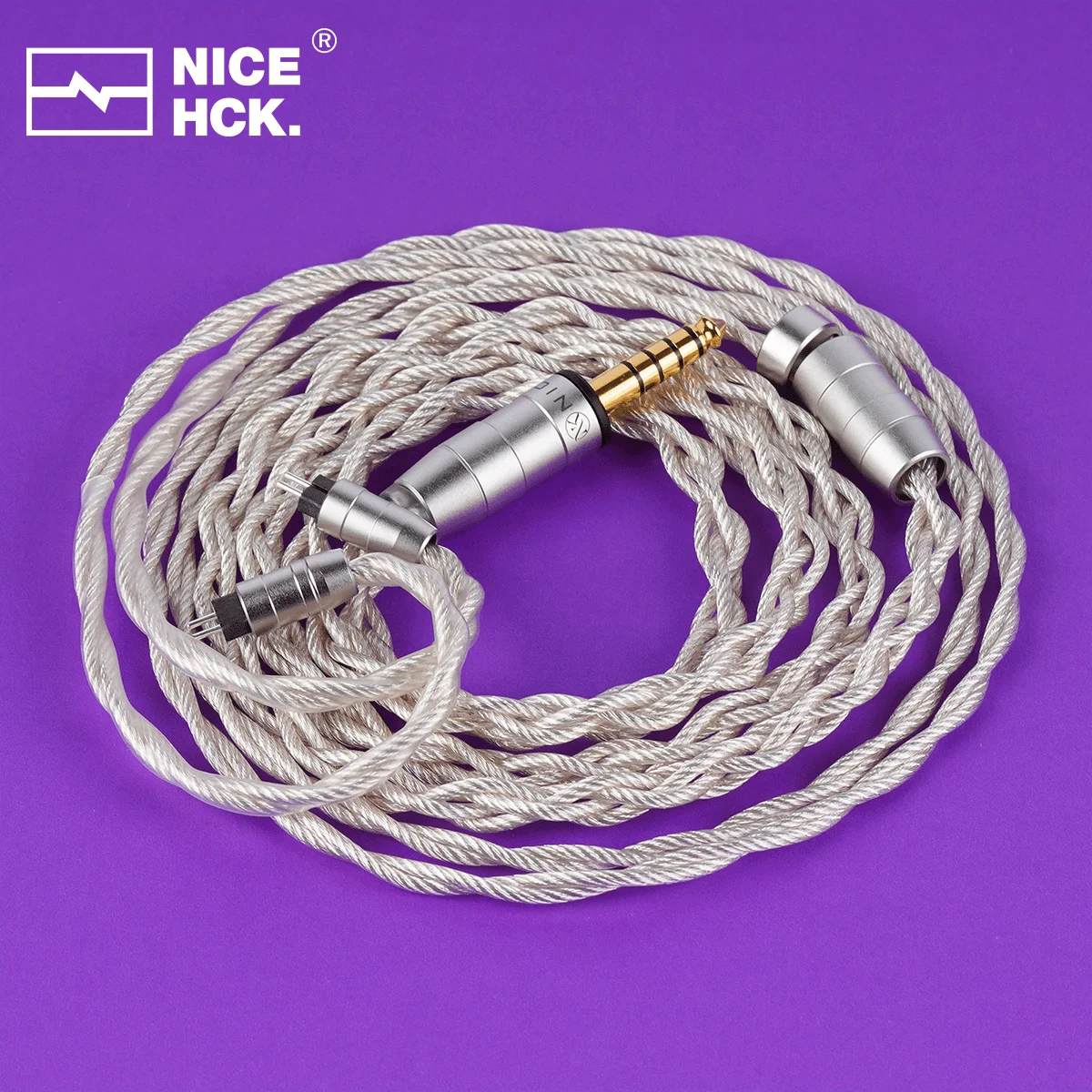 美品 NICEHCK Engr.222 2Pin 4.4mmプラグケーブル NICEHCK Engr.003 限定数量ケーブル 3 材料混合導体 2Pin ワイヤー