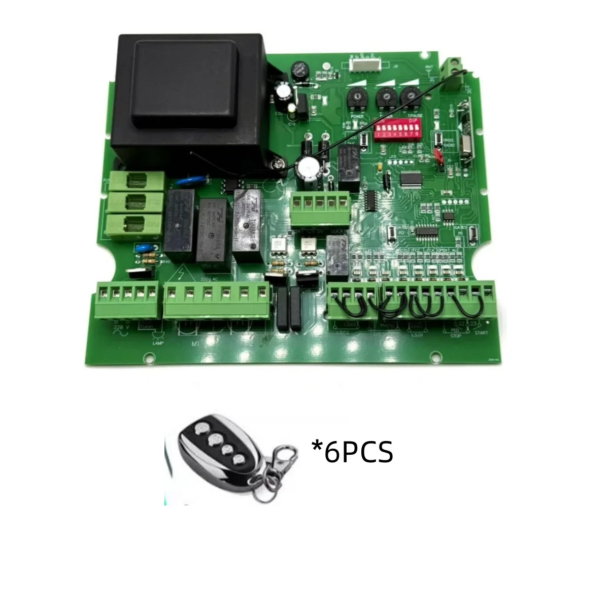 220V Dual Motor Controller for Villa Gate, Garage Door & Double Swing Gate, Rolling Code & Open Code Universal Gate Motor Contro