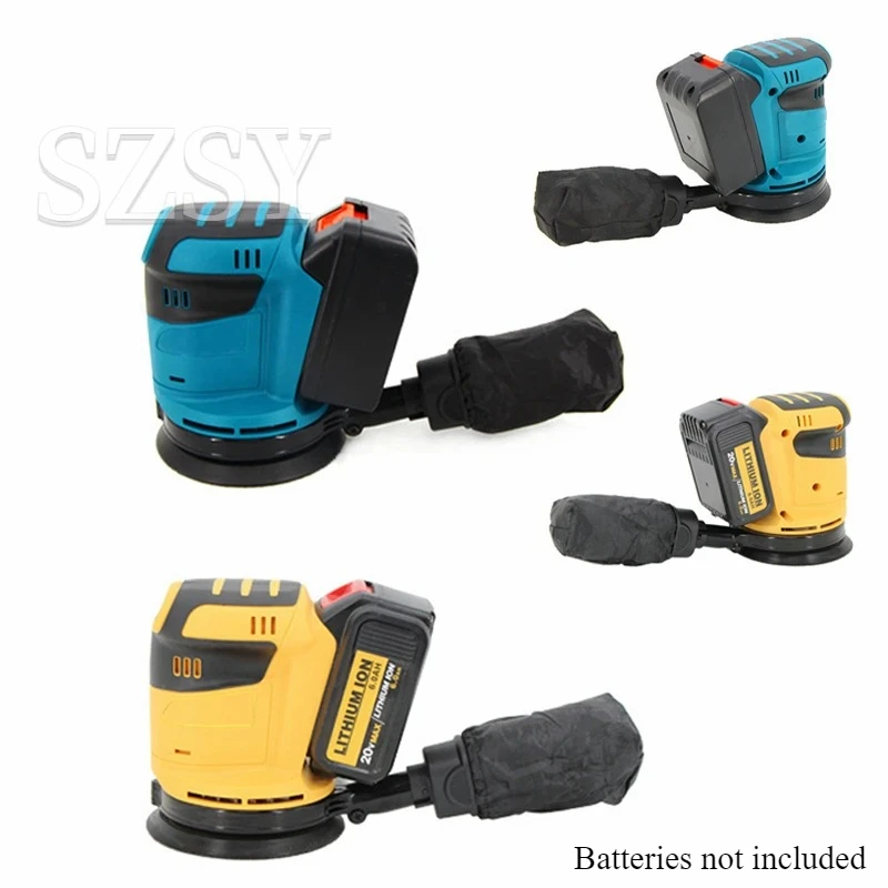 

3 Speeds 125mm Electric Sander Cordless Wood Grinder Polishing Grinding Machine with Sandpaper for Makita for DeWalt 18V Battery