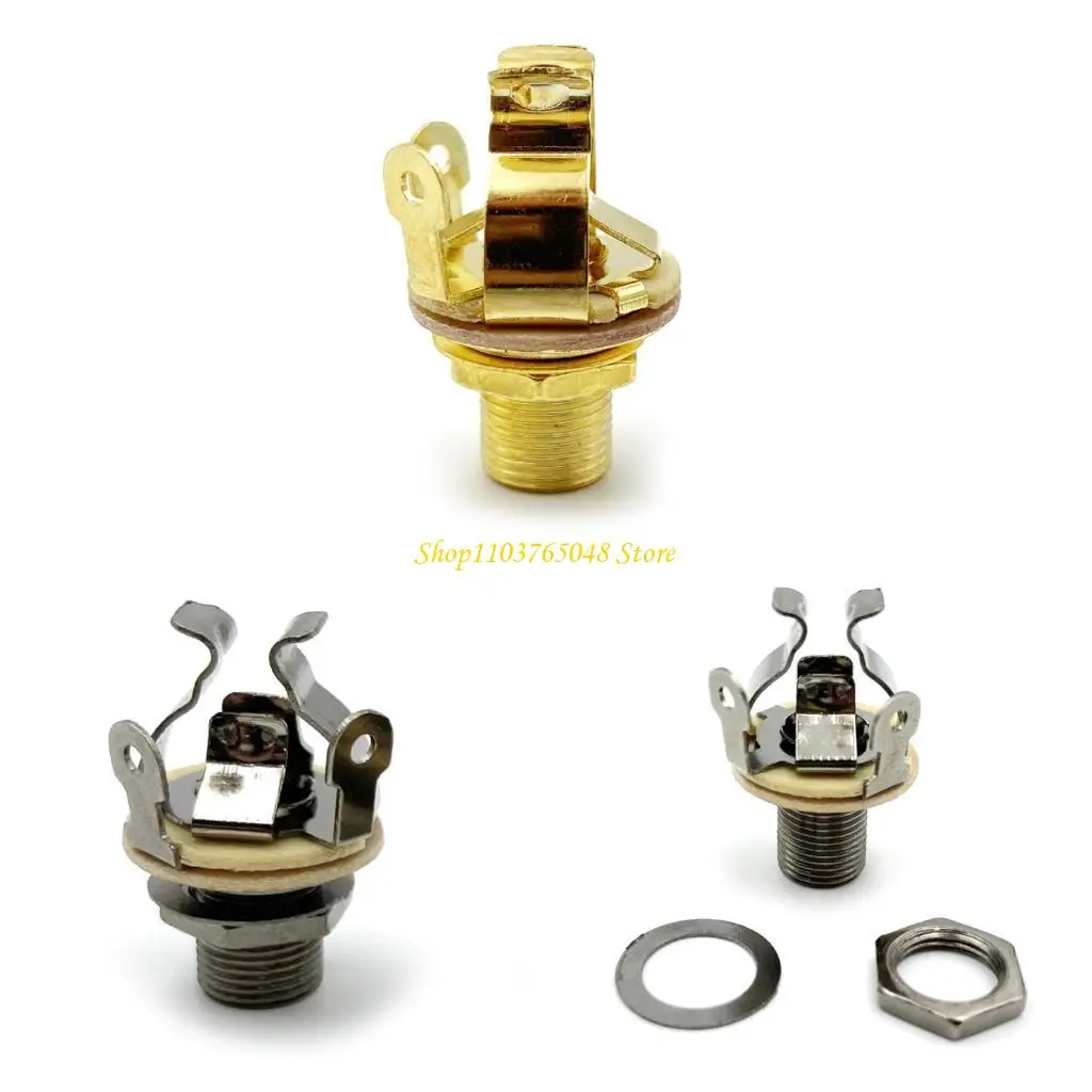 Good Quality Brass Multi Point Basses Guitar Pickup Output Jacks Interface for Enhancing Audios Transmission