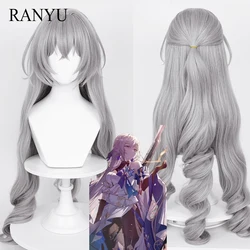 RANYU-Perruque de Cosplay Synthétique Longue avec Frange, Cheveux Ondulés Gary, Degré de Chaleur pour ix, Honkai: Star Rail Game Bronya