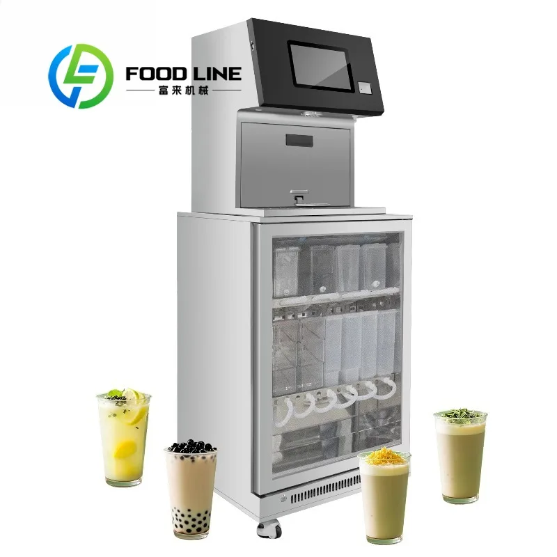 Quick Brewing Boba Tea Machine Thai Milk Tea Maker Intelligent Bubble Tea Counter Machines for Dessert Shop