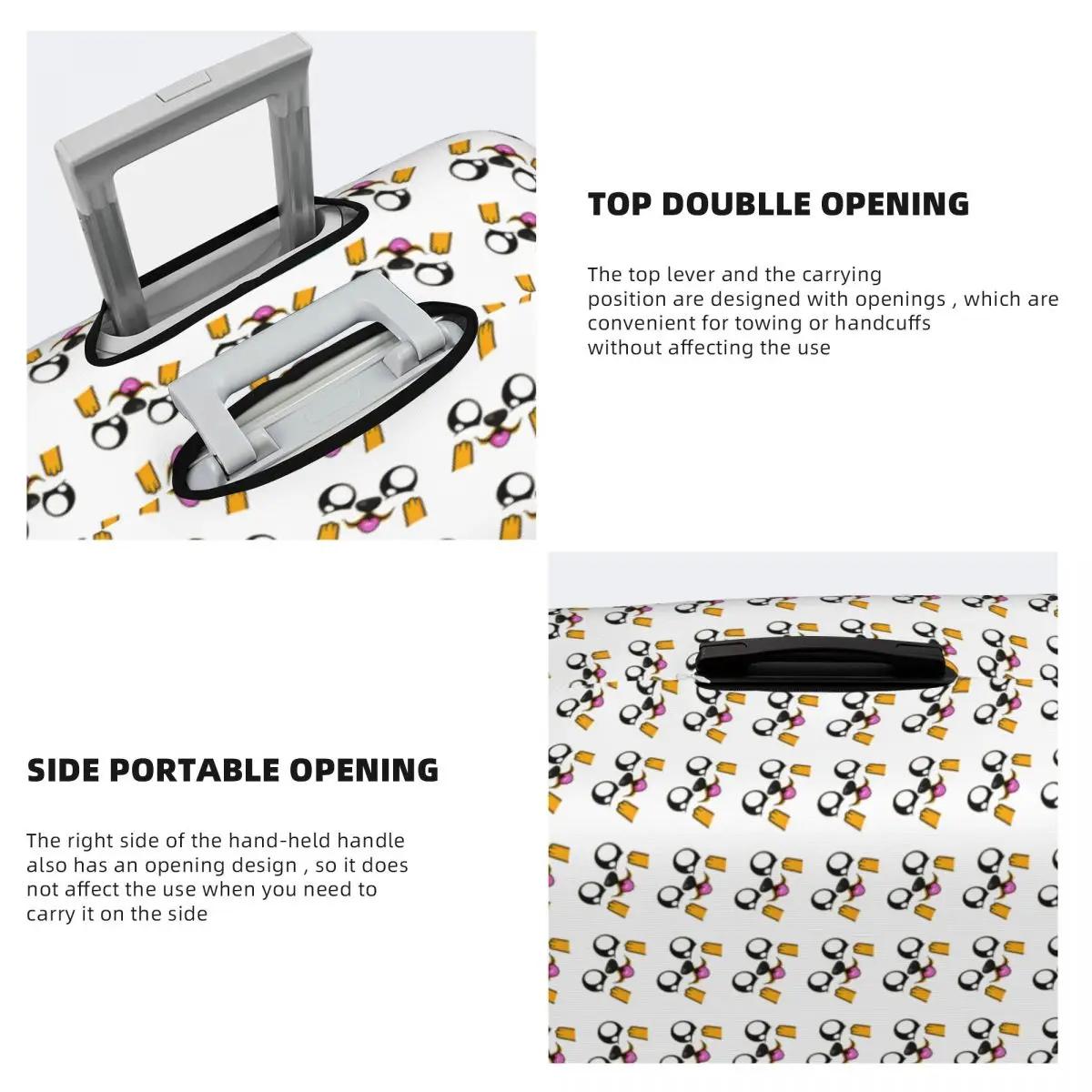 Mikecrack يوتيوب لعبة فيديو يوتيوب غطاء حقيبة حماية مرونة السفر الأمتعة حامي يغطي لمدة 18-32 بوصة