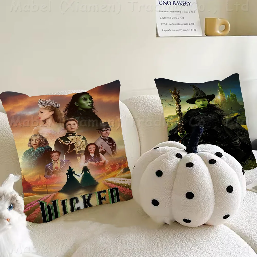 Musical Wicked Movie Pillow Cover Sofa Cushion Cover Home Room Decoration Children Gift