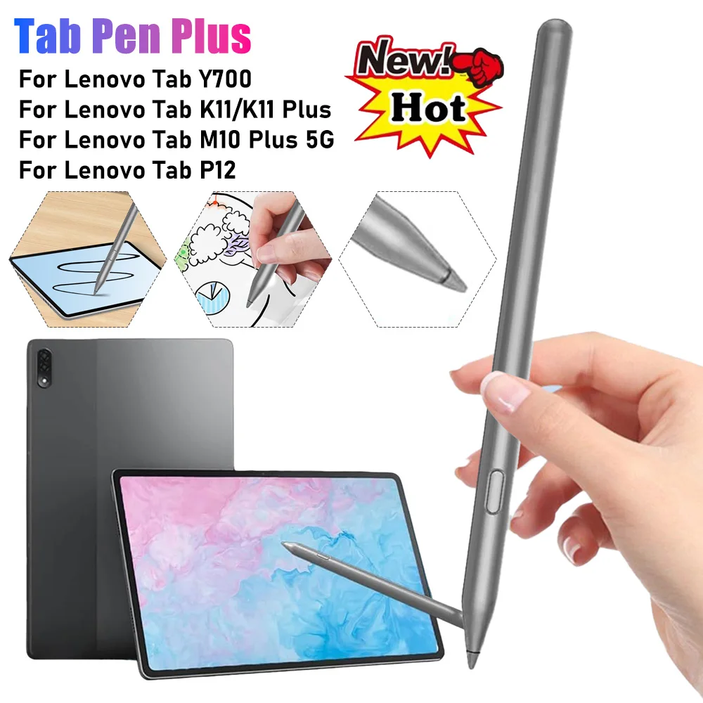 

Stylus Pen for Lenovo Tab M11 Tab P12 Tab K11/K11 Plus Tab Pen Plus AP500U AP501U Rechargeable Tilt Touch Pen for Lenovo Tablet