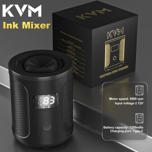 Agitador de pintura para tatuaje inalámbrico, batería de 1200mA, ajuste de tres velocidades, agitador Vortex para tinta de tatuaje, uñas, pegamento para esmalte