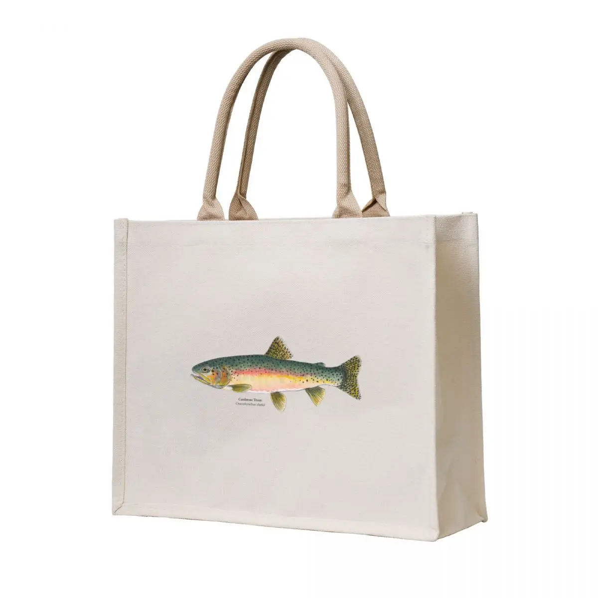 

Cutthroat Trout Painting Tote Bag shopping bags foldable custom tote bag ecological bags