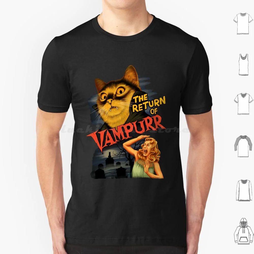 The Return Of Vampurr ; T Shirt Cotton Men Women Diy Print Cats Cat Pet Animals Cute Funny Lover Love Vampur Movie Tgx Horror