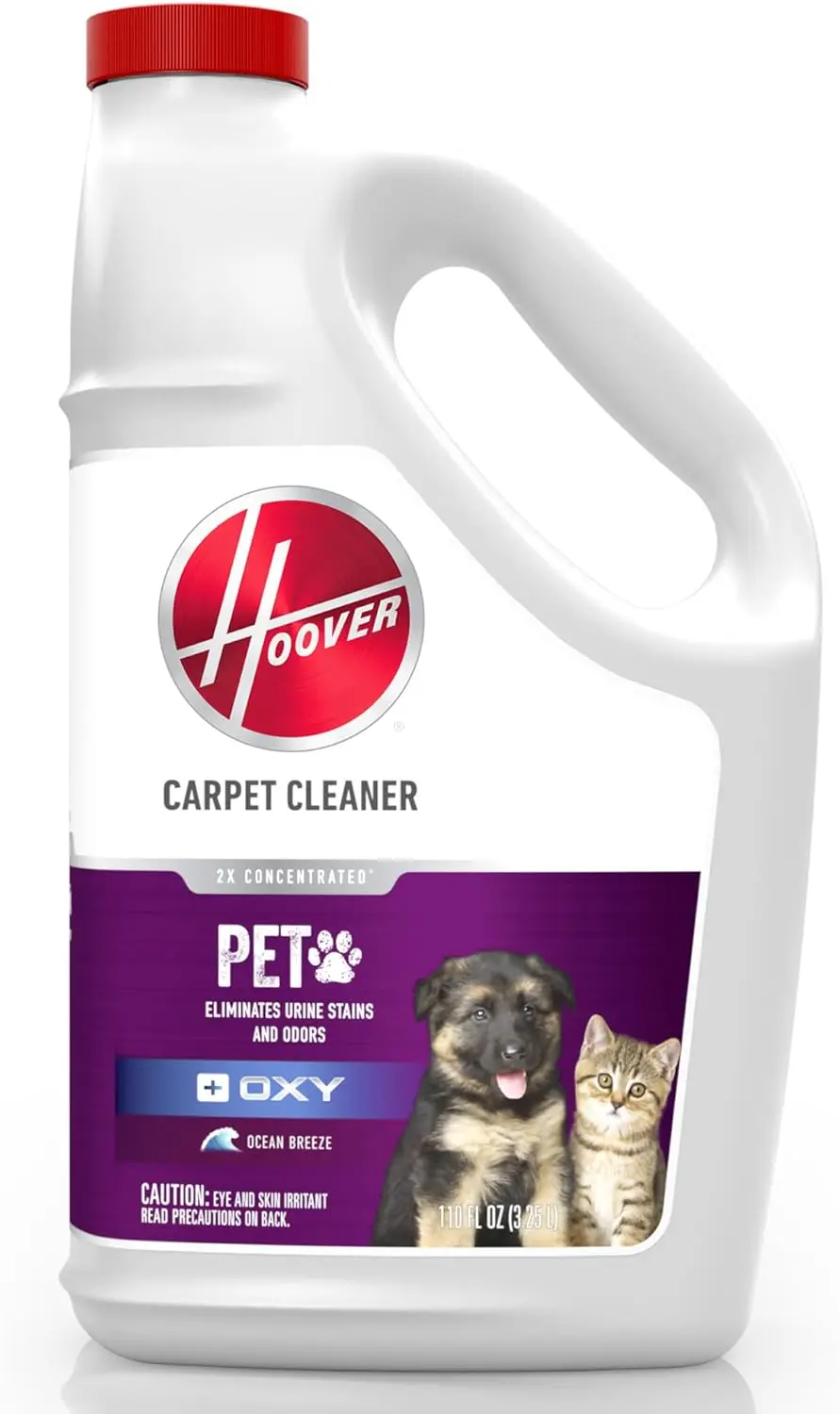 

Deep Cleaning Carpet Shampoo Solution, 116 oz Ocean Breeze Scent, Eliminates Urine Stains and Odors for Pet Owners