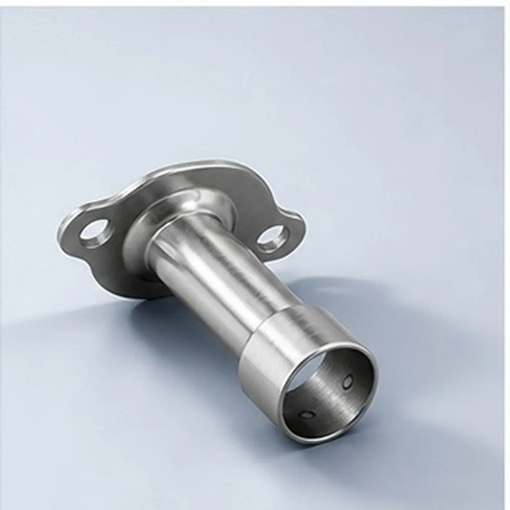 Stainless Steel Rod Seat Flange Seat Round Pipe High Foot Closet Hanging Rod for Towels Clothing Easy Clean Rod,round