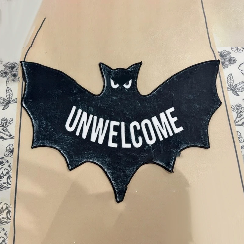 هالوين الأسود الخفافيش البساط حصيرة الحمام غرفة نوم المطبخ الحصير ديكور ترحيب ممسحة غرفة المعيشة ديكور المنزل