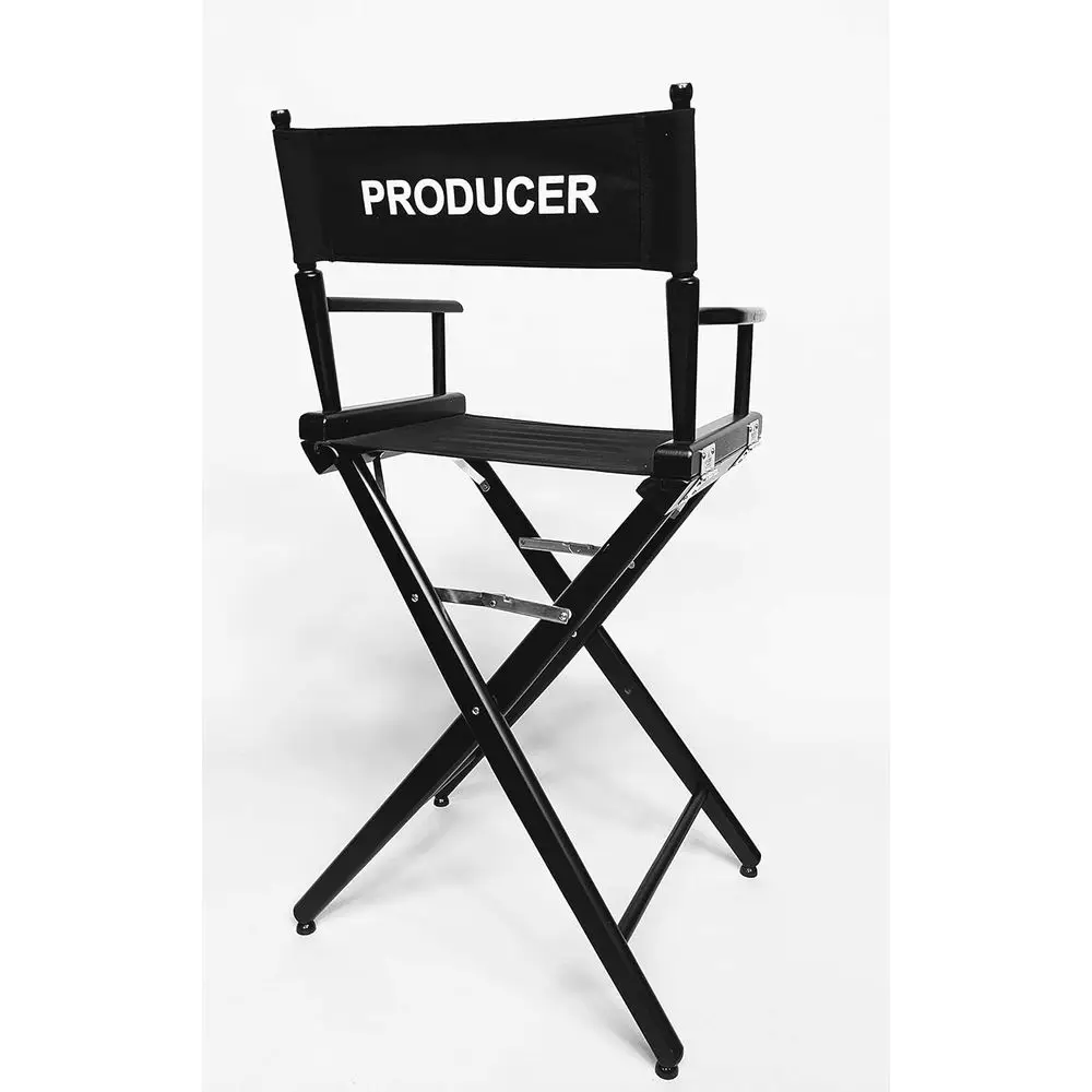 

Стулья для режиссеров Studio Director в стиле Bar Height, 30, черные, с принтом Producer Canvas Print