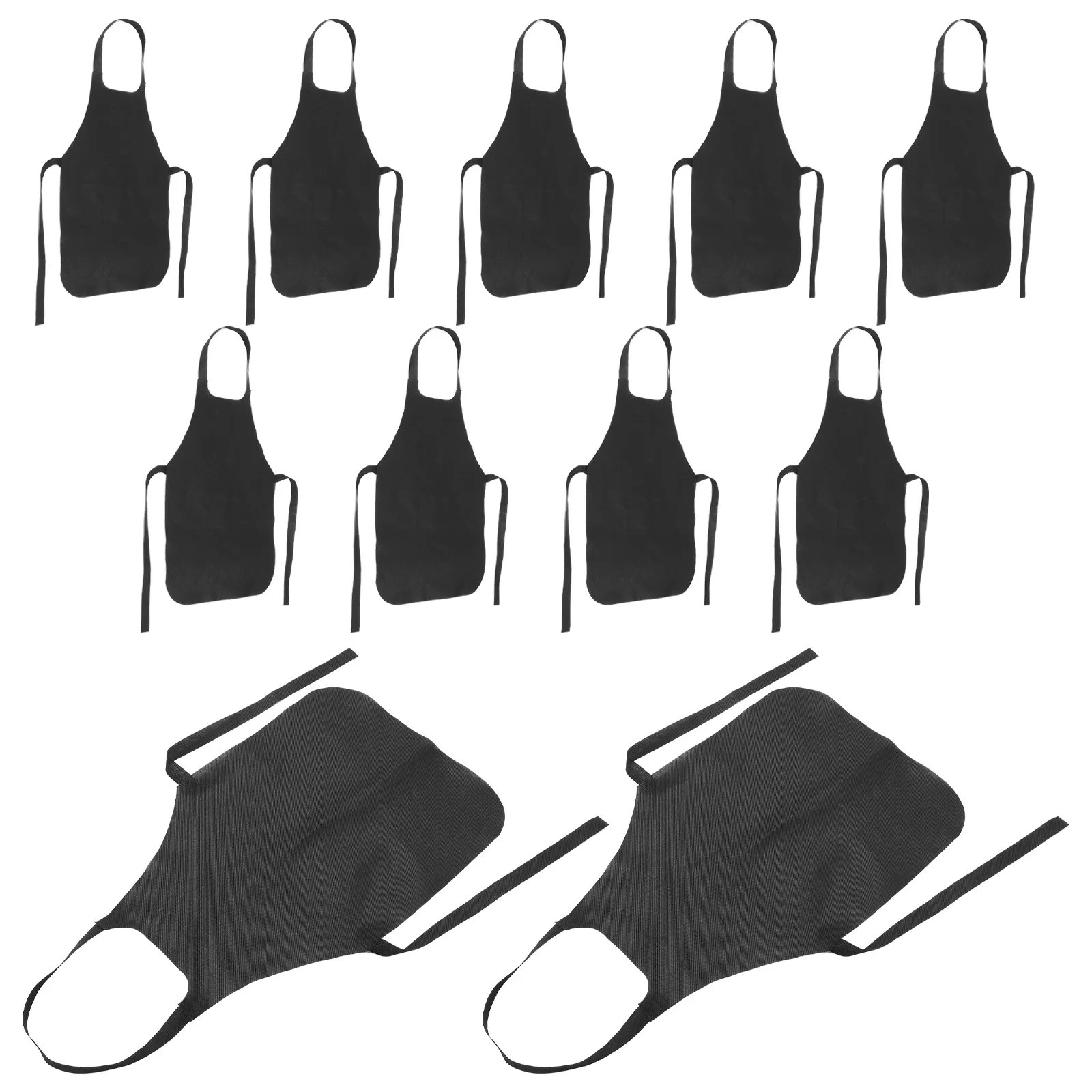 11 Pcs Disposable Apron Non-woven Thickened Aprons Mens Overalls for Cooking Child Women's Smock