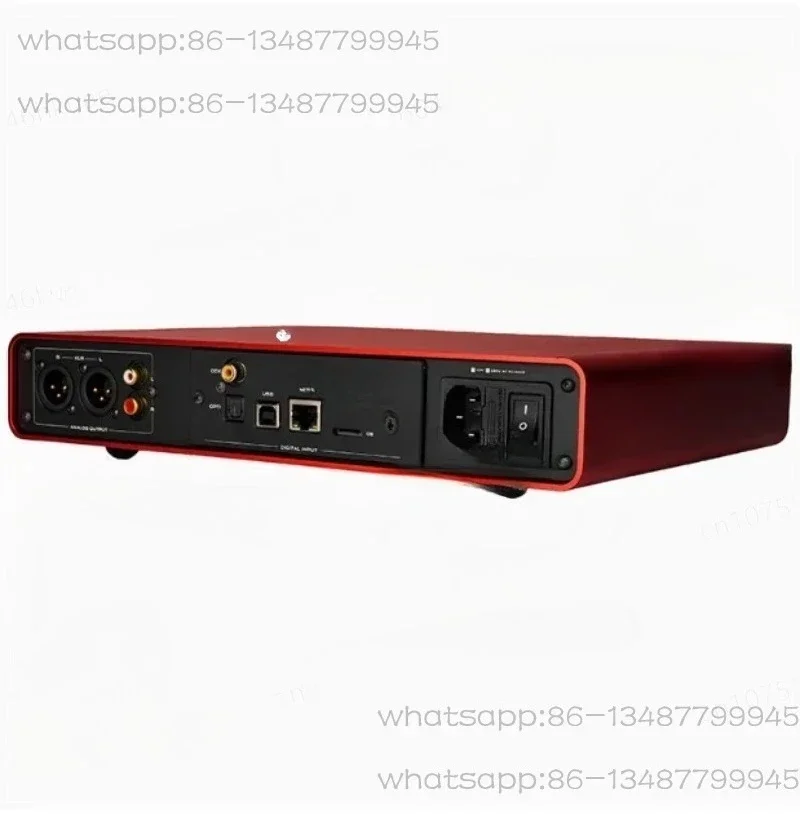 Serenade Jr Red R2R DAC Headphone Amp All-in-One, Digital Streaming Network Player Desktop HiFi Audio Device