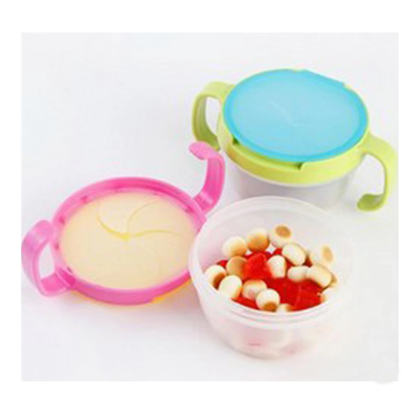 Baby Snack Bowl Toddler Solid Feeding Bowl Food Keeper Anti-spreading Food Storage Pod Container Cup Children Feeding Dishes