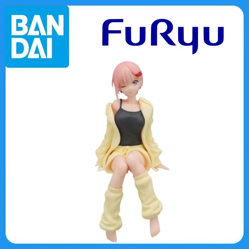 In Stock Genuine FuRyu Eiga Gotoubun No Hanayome Nakano Ichika Noodle Stopper Figure Kutsurogi Roomwear Ver Model Decoration