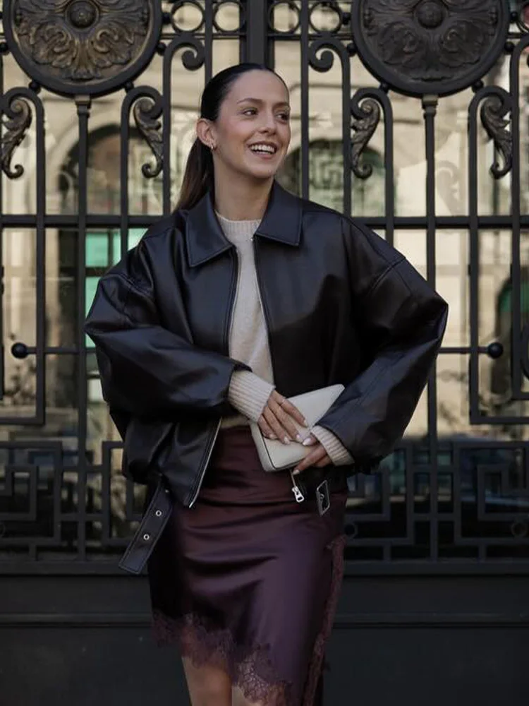 

HH Women 2025 New Fashion Simple Asymmetrical Lace Skirt Female Elegant Sexy Silk Satin Texture Elastic Waist Casual Skirt Mujer