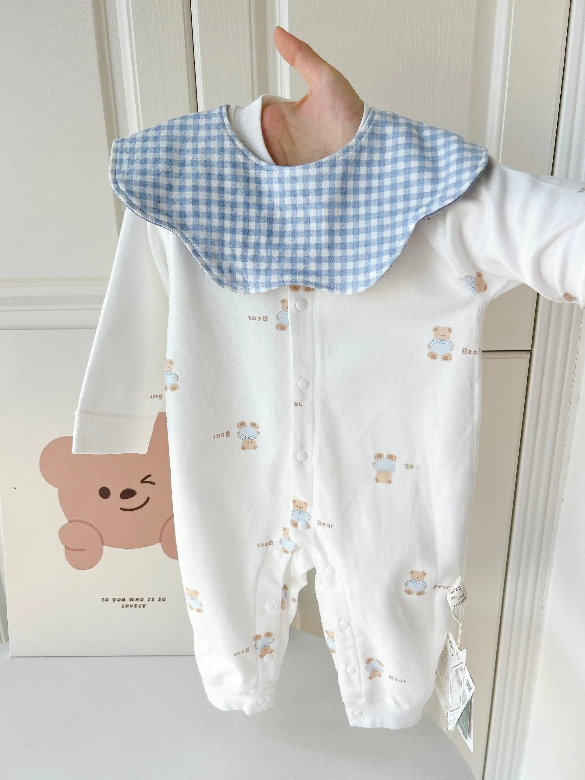 Pure Cotton Long Sve Baby Rer Boys Home Clothes Spring Autumn Cute Cler Suit Baby Rers Kids Clothing Spring Autumn
