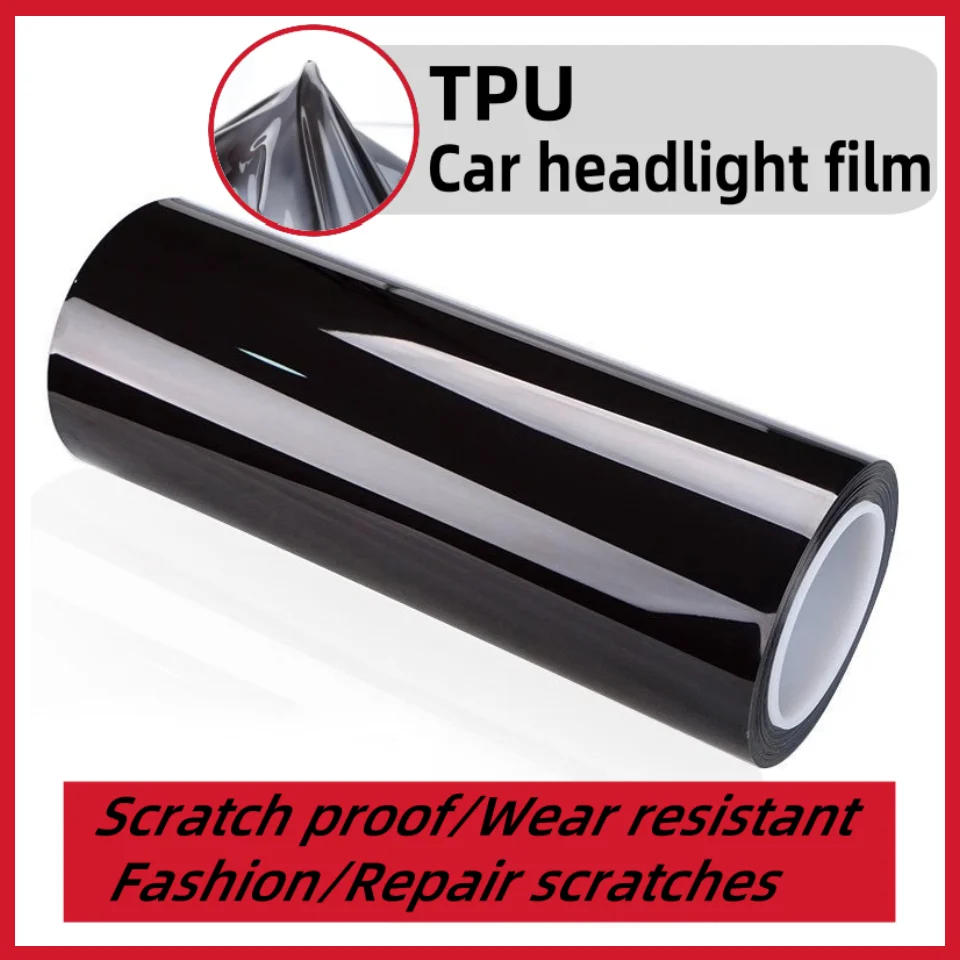 

30CM PPF Paint Protection Photochromic Film UV Color Change Headlight Protection Film Self-healing Anti-scratch Film Accessories