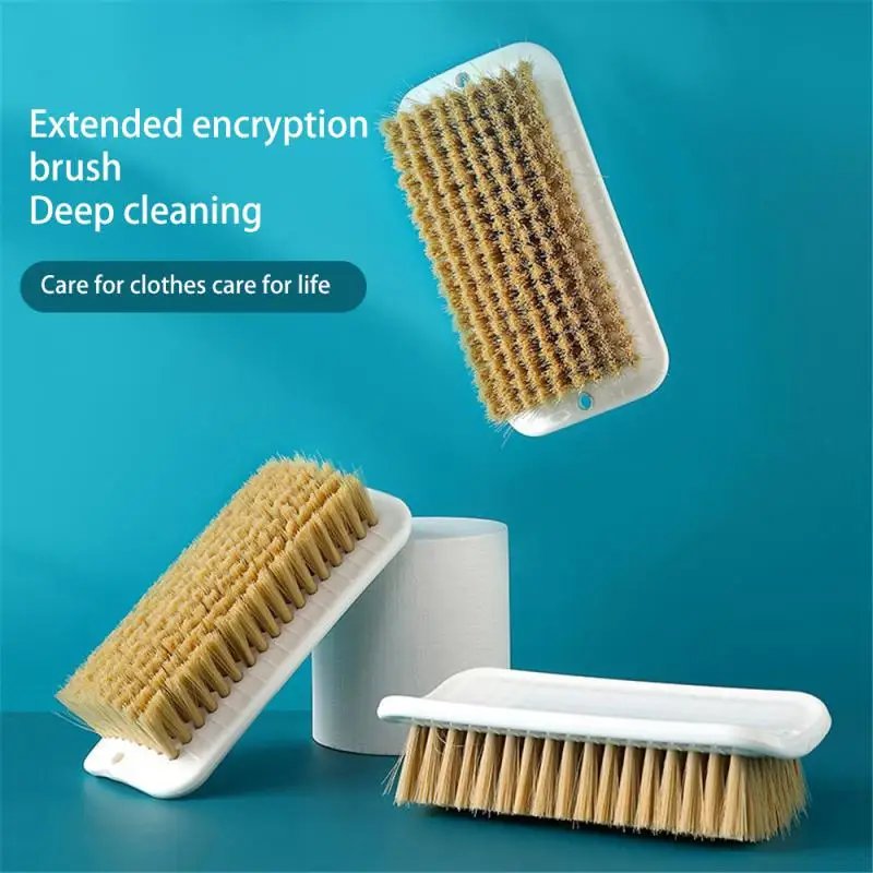 

Plastic Shoe Brush Reliable Multipurpose Ergonomic Design Gentle On Clothes Anti-slip Handle Laundry Supplies Brush Convenient