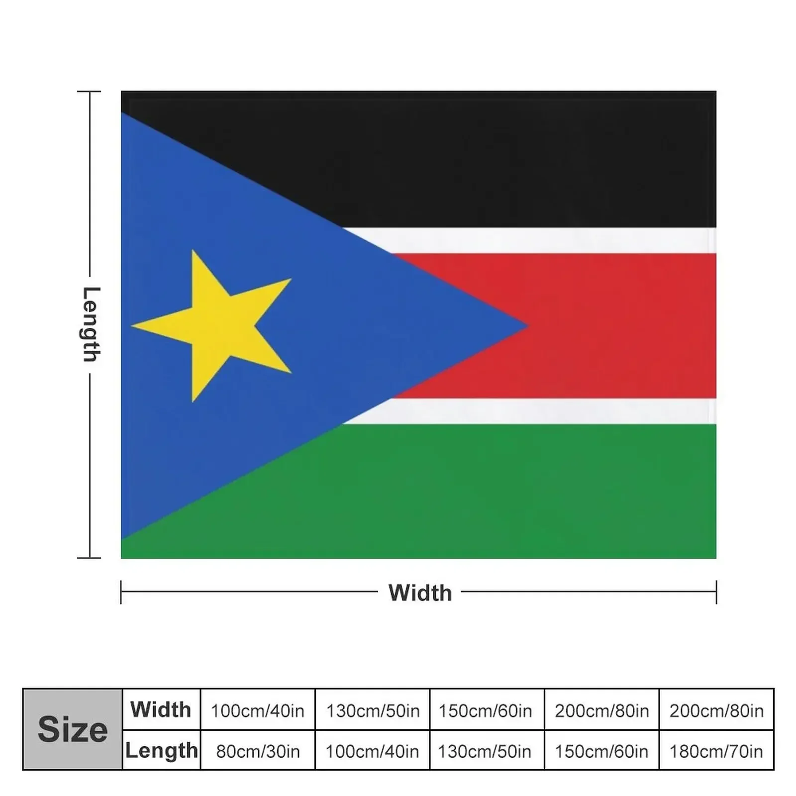 Flag of South Sudan Throw Blanket Comforter Cute Decoratives Blankets