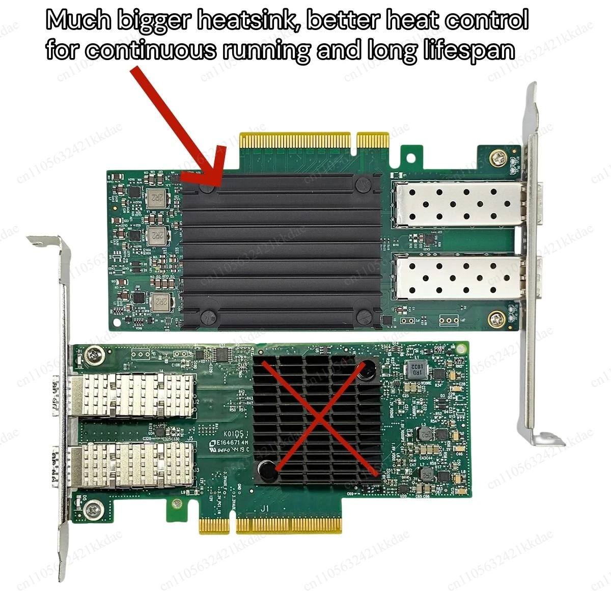 NEW OEM for Mellanox MCX4121A-ACAT ConnectX-4 Lx EN network interface card, 25GbE dual-port SFP28, PCIe3.0 x8 - view 4
