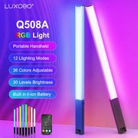 LUXCEO Q508A RGB Photography Light LED Handheld Video Tube 3000K-6000K Rechargeable Battery Studio Photo Lamp for Youtube TikTok