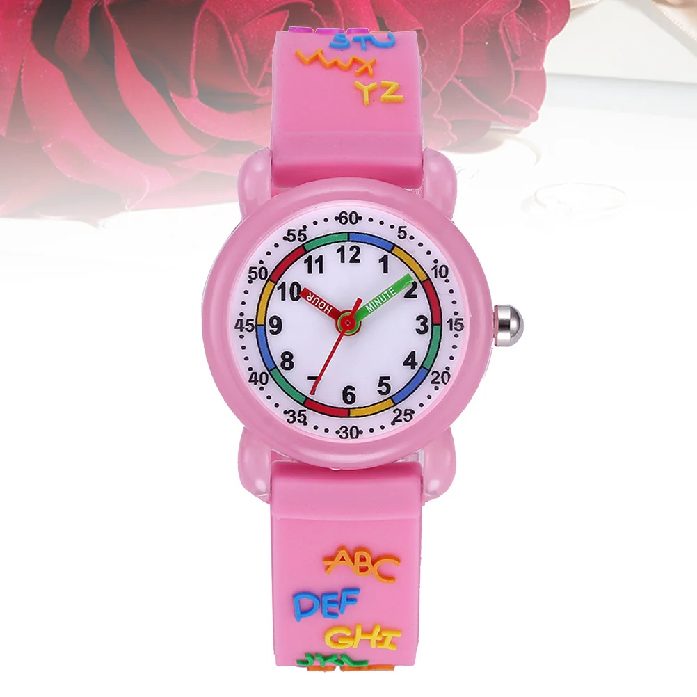

1Pcs Cartoon Watch Waterproof Durable Quartz Wristwatch Lovely 3D Design Comfortable Strap Kids Cartoon Watch