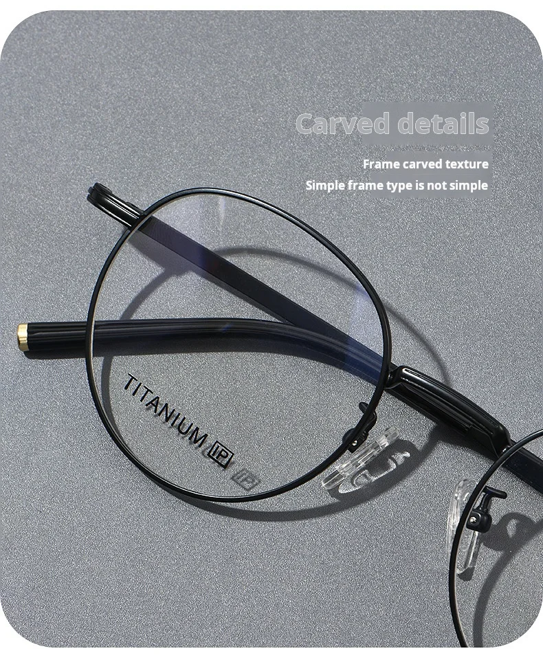 YIMARUILI Retro Runde optische Brillen für Herren und Damen, blaues Licht blockierend, UV400, entspiegelt, Rezeptbrille – Detail 7