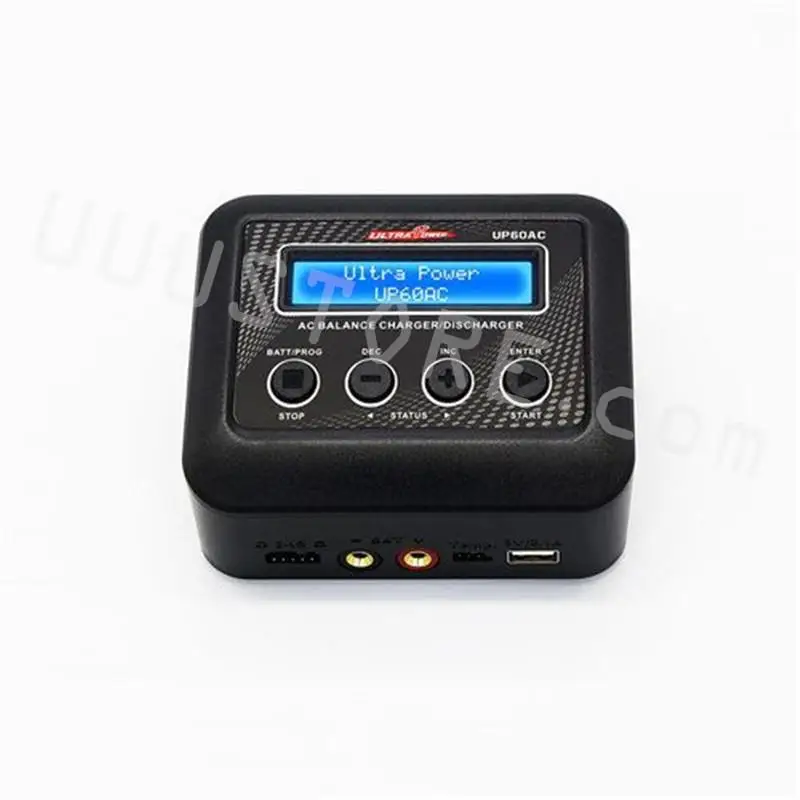 UltraPower UP60AC RC Battery Charger With Power Cable 2-4S Li-ion 6-8S Ni-MH Battery 100-240V DC For RC Model Toys