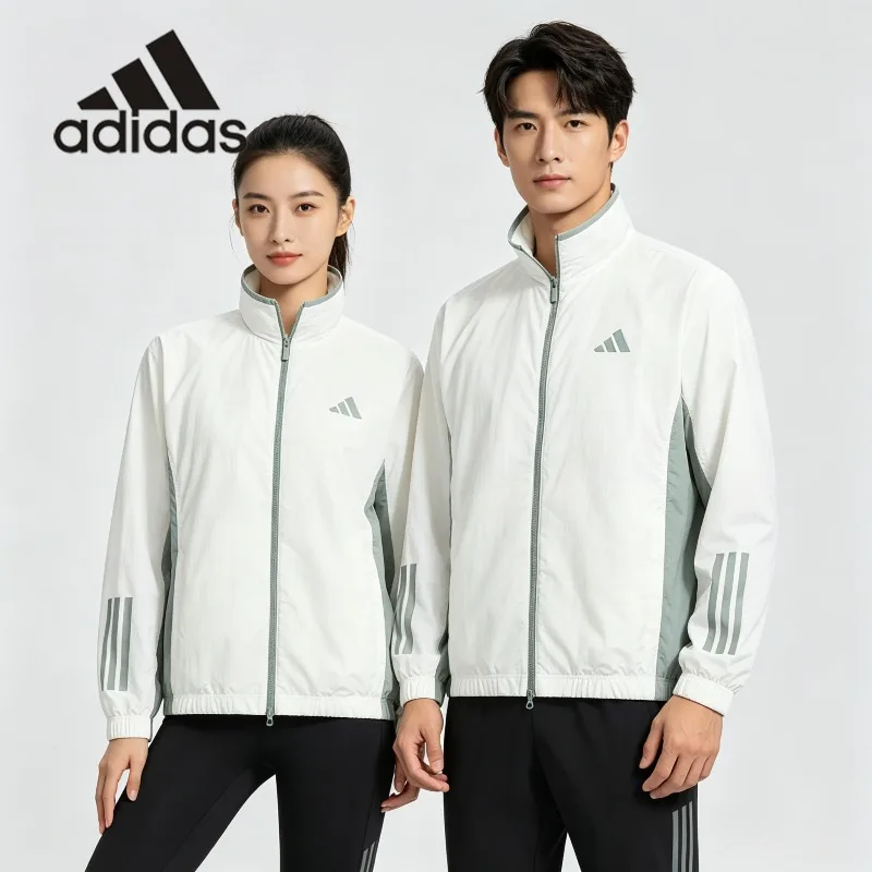 adidas Woven Camo Print Wind Jacket Spring Outdoor Camping Hunting Light Thin Outer CoatKC3922 1PCS
