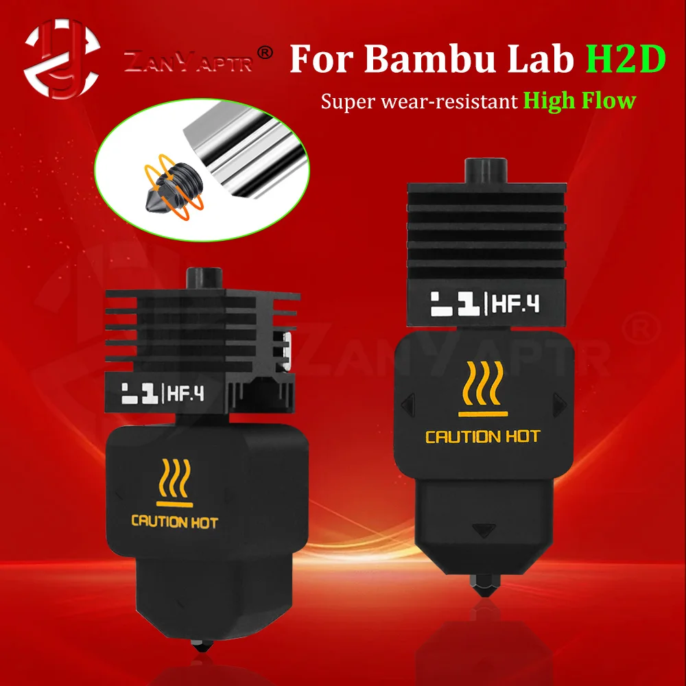 

Новое обновление H2D High Flow 0,4 мм Hotend сопло для Bambu Lab h2d съемное сопло из закаленной стали для аксессуаров для 3D-принтеров