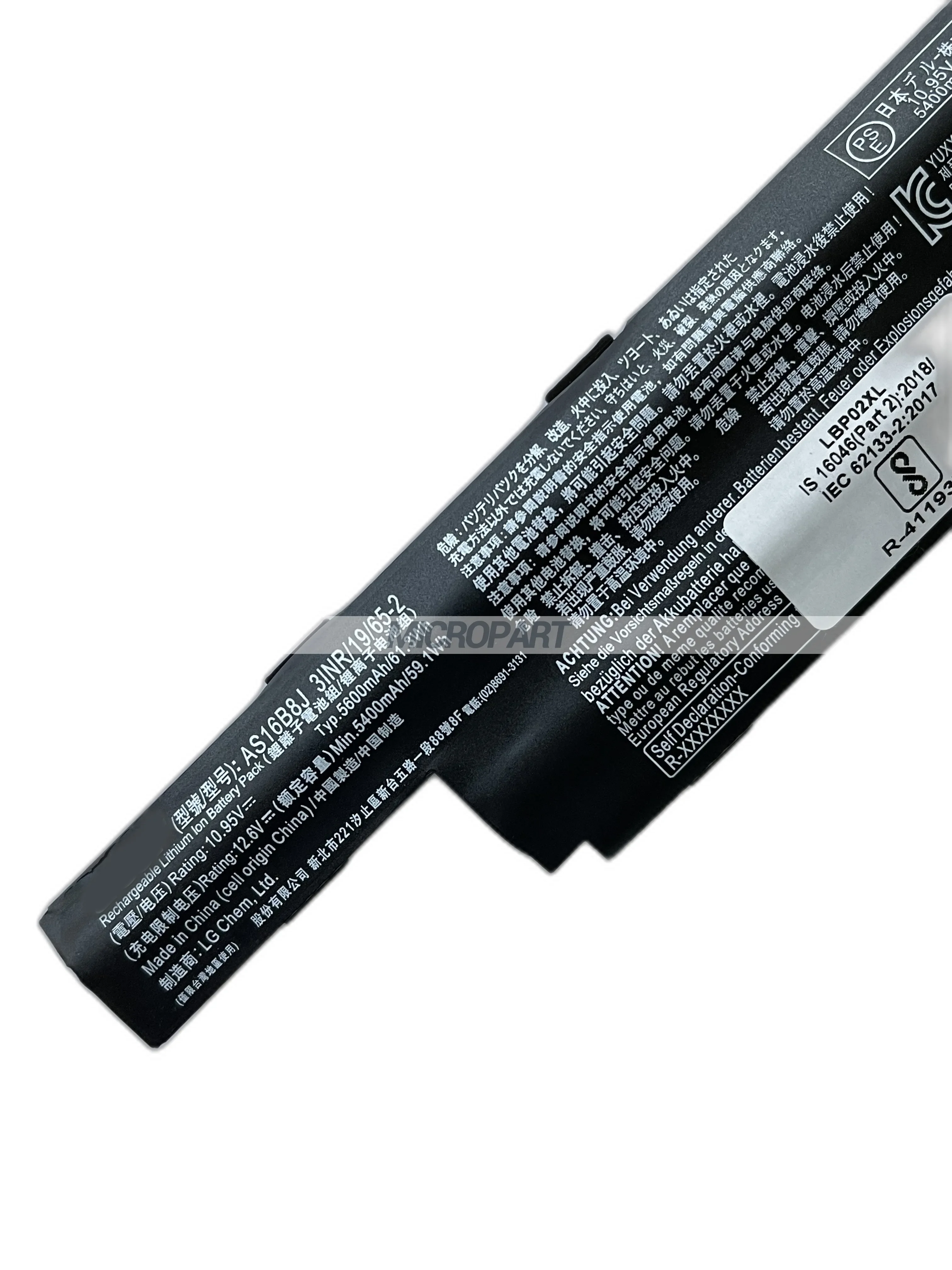 Imagem -04 - Li-ion Bateria do Portátil Substituição para Acer Aspire Bateria de Longa Duração As16b8j E5575g Travelmate P259-g2-m 10.95v 2.2 wh