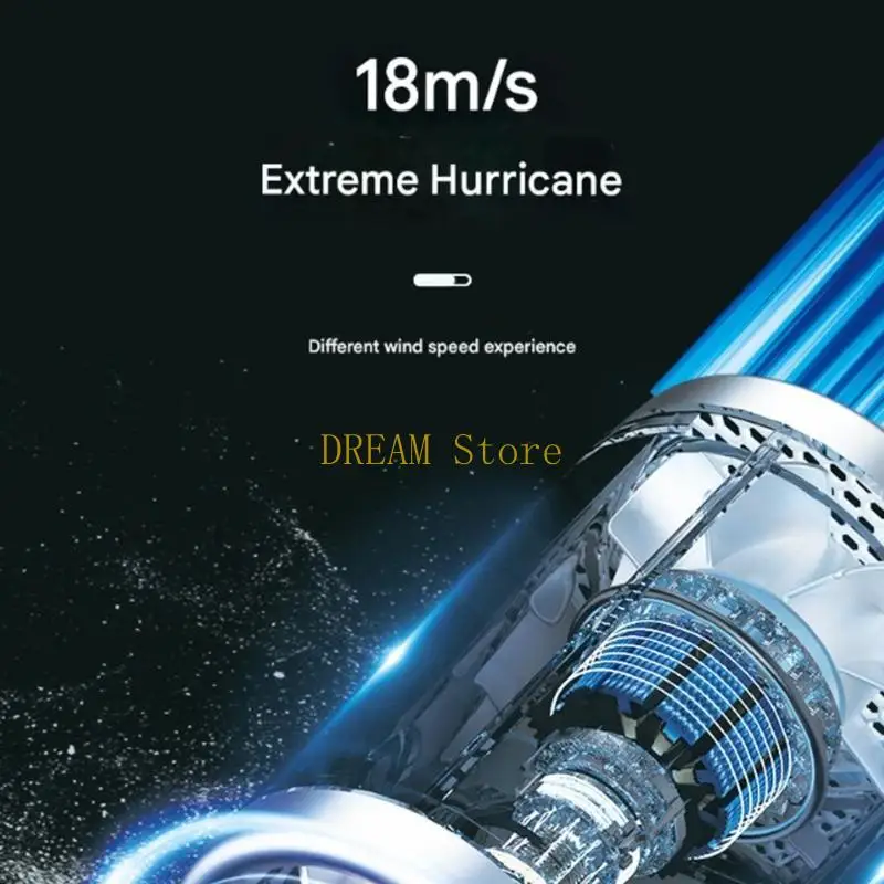 Ventilador portátil rpm con batería recargable 18m/s viento 4000 mAh Ventilador escritorio USB para para