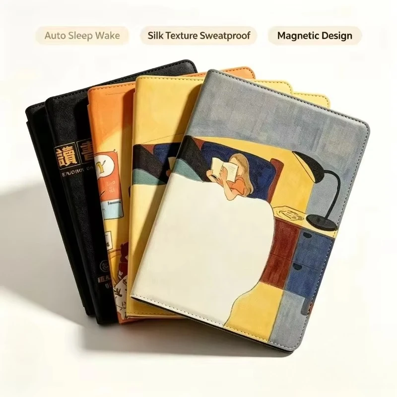 XTEINK X4 Magnetic Shell Dormant Leather Case Havon Protective Shell Double-sided Clamp Bottomless Shell Anti-fall