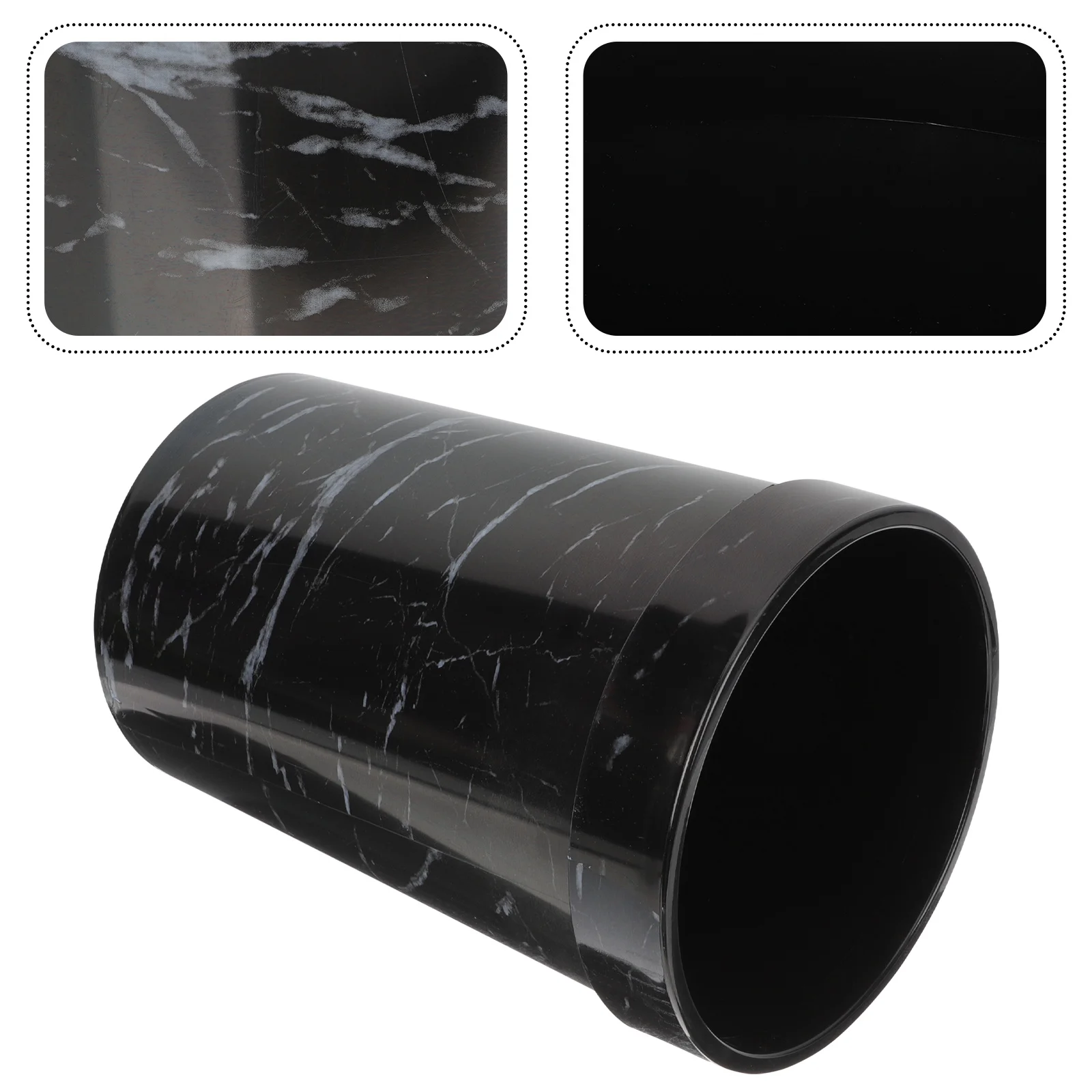 

Marble Texture Can Large Capacity Plastic Waste Bin For Bathroom Bedroom Kitchen Office Black Bathroom Decor Home Black
