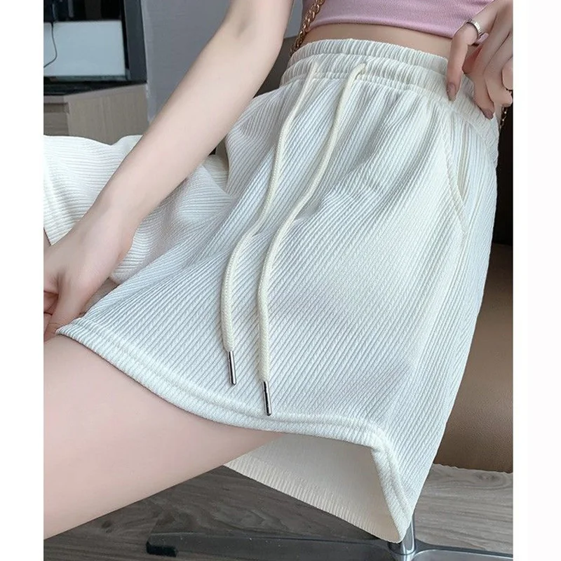 Summer Girls Baggy Comfortable Joggers Female Casual Daily Thin Short Pants Lady Korean Classic Fashion High Waist Shorts