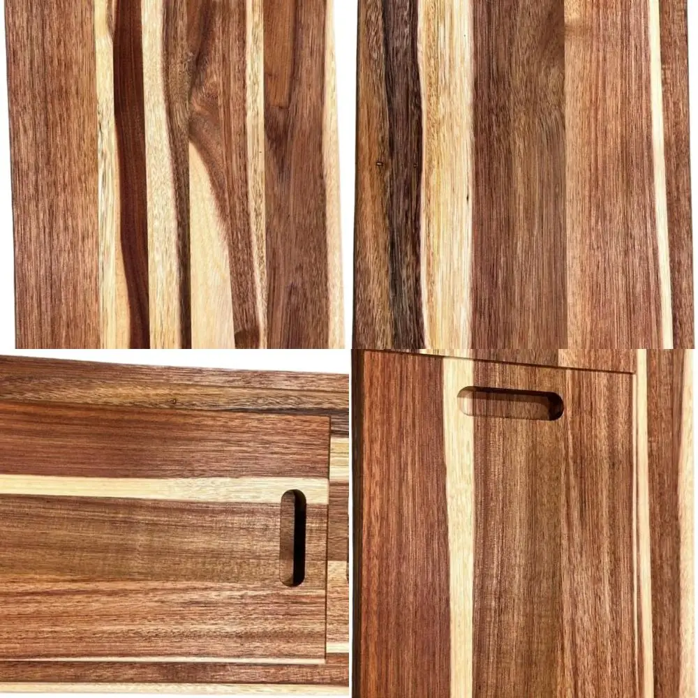 

Экологически чистый набор разделочных досок из дерева акации: прочный и безопасный на нож кухонные инструменты