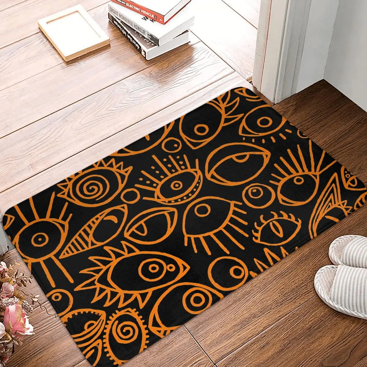 Cthulhu Mythos Bathroom Mat Spooky Sight Doormat Flannel Carpet Balcony Rug Home Decor