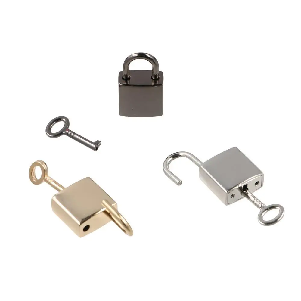 

with Key Supplied Storage Container Diary Book Home Improvement Hardware Copper Mini Lock Archaize Padlocks Silver Small