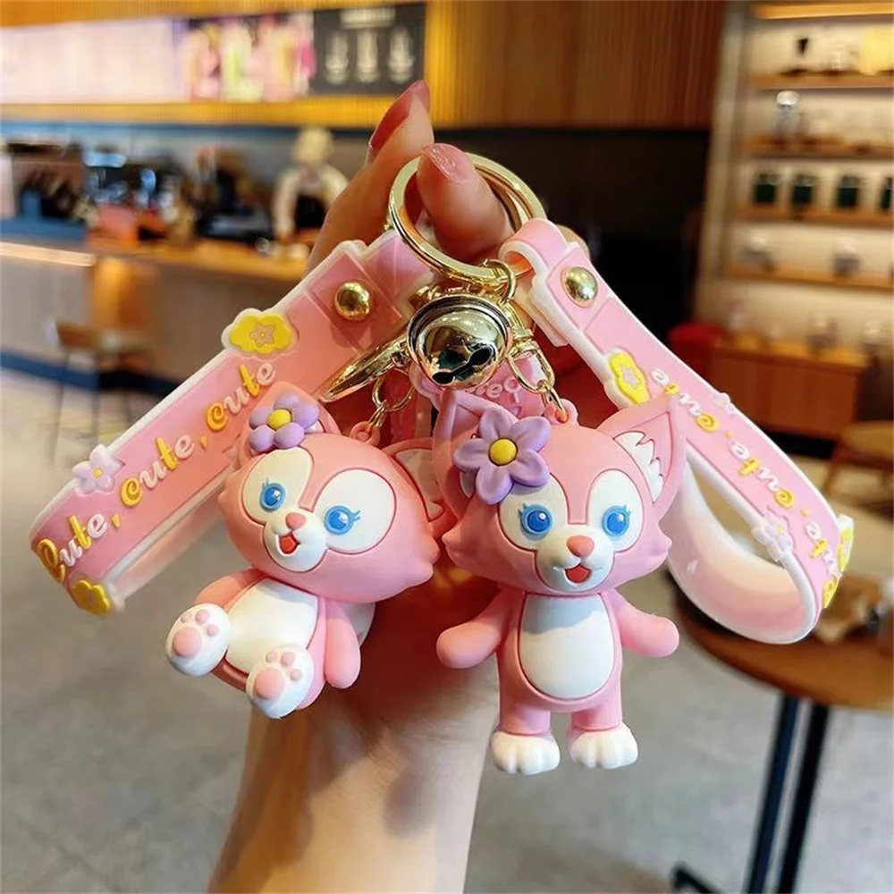 Miniso Toys Anime Figures Keychain Cartoon Character LinaBell Trendy Decoration Car Backpack Pendant Children's Birthday Gifts