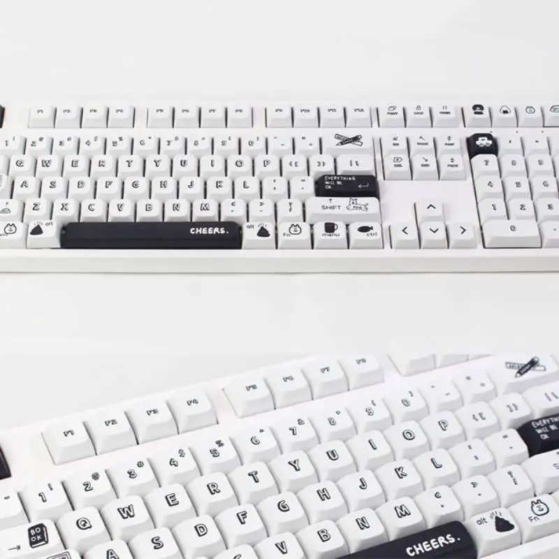 メカニカルキーボード用の昇華型Bluetoothキーボードキャップ,昇華型印刷,130キー