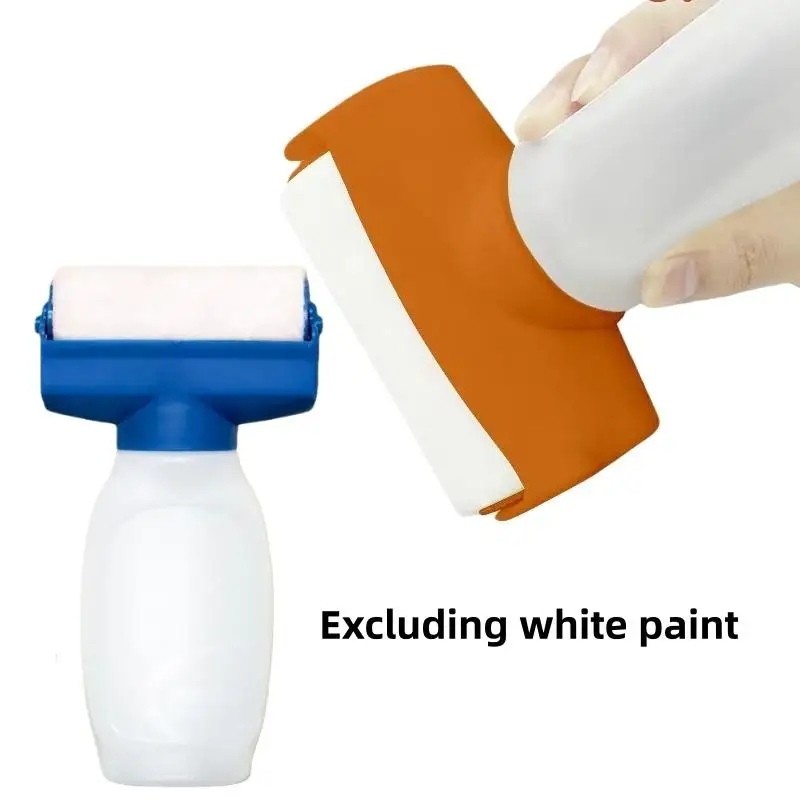 Herramienta de reparación y retoque de paredes, cepillo de rodillo de pintura reutilizable de 350ml, botella de plástico de pintura de látex a base de agua, accesorios DIY, 1 Uds.