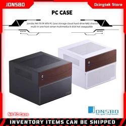 JONSBO N4 NAS Mini Case ITX/M-ATX Motherboard SFX Power 6 Large and 2 Small Hard Disk Bit Home Office Server PC Chassis