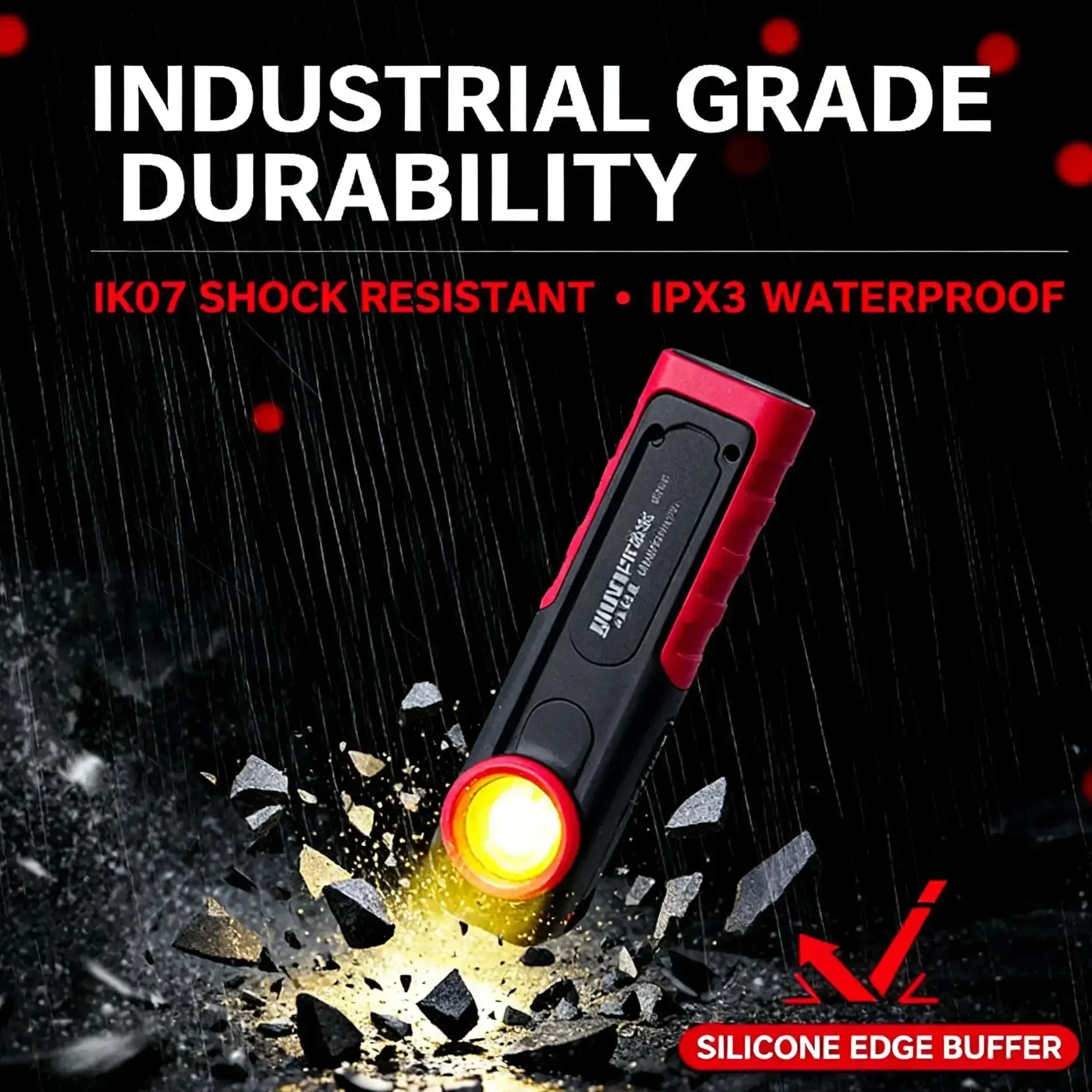 FUNAYA مصباح يدوي محمول أدوات تفصيل السيارة طلاء السيارات إنهاء مصباح مسح دوامة قبضة مغناطيسية متعددة أضواء العمل لإصلاح السيارات