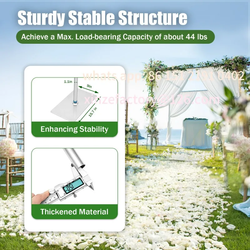 Customizable 10'x50' Backdrop Stand Pipe Kit Background Support System Curtain Frame Hot New