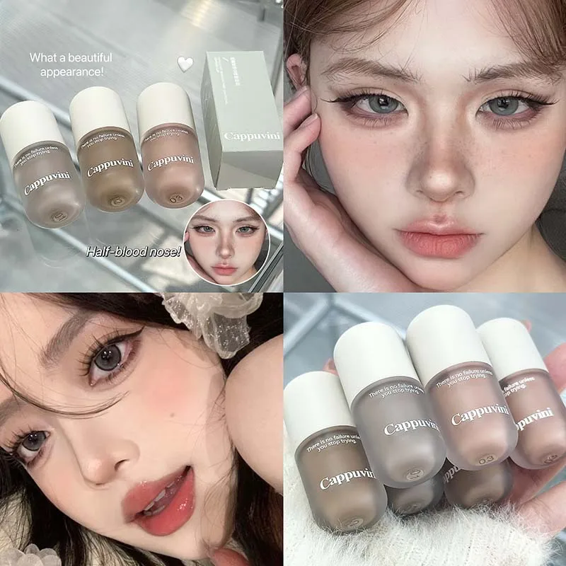 Cappuvini Capsule Mist Monochrome Contour Liquid Natural Matte to Create a Three-dimensional Nose Facial Contour Mud Cosmetics